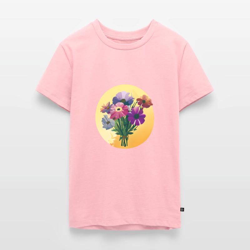 Bouquet de fleurs fleuristerie T-shirt Premium bio Ado