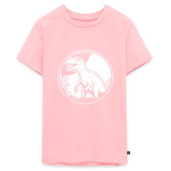Dino Dinosaur Dinosaures Paléontologie - T-shirt Premium bio Ado - rose - Devant