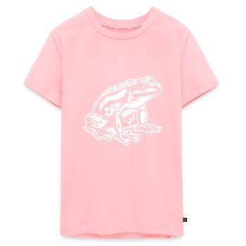 Frosch Amphibie Kröte - Teenager Premium Bio T-Shirt - Rosa - Vorne