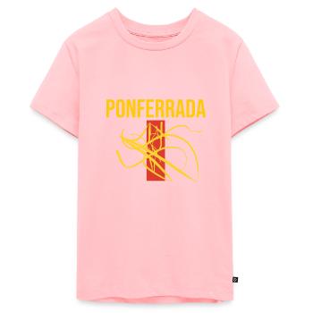 Ponferrada Souvenir Ponferrada - Teenager Premium Organic T-Shirt - rose - Front