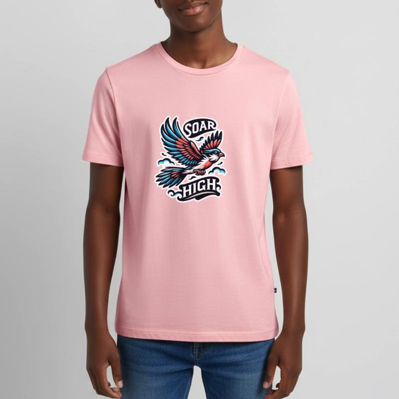 Soar High - Vogel Illustration Teenager Premium Bio T-Shirt