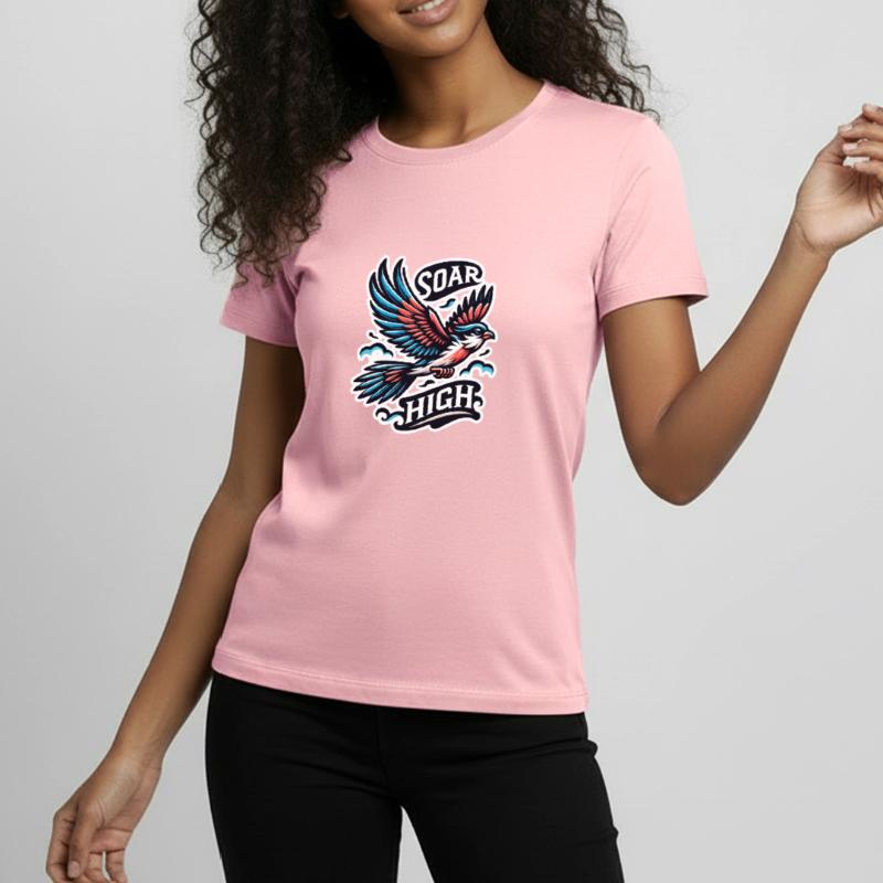 Soar High - Vogel Illustration Teenager Premium Bio T-Shirt