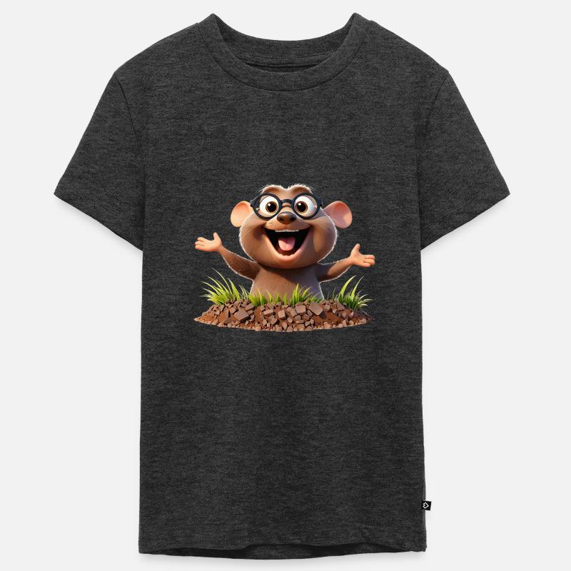 Explorateur souterrain - T-shirt Premium bio Ado - anthracite chiné