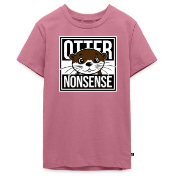 Otter Nonsense Lustig Wortspiel Otter Liebe Spruch - Teenager Premium Bio T-Shirt - Mauve - Vorne - AI Model Teenager Male light (155cm)