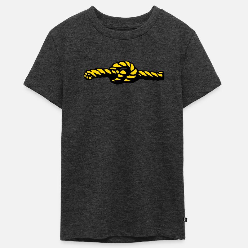 Noeud - T-shirt Premium bio Ado - anthracite chiné