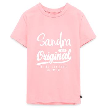 Sandra ORIGINAL shirt personnalisé fille sandra - T-shirt Premium bio Ado - rose - Devant