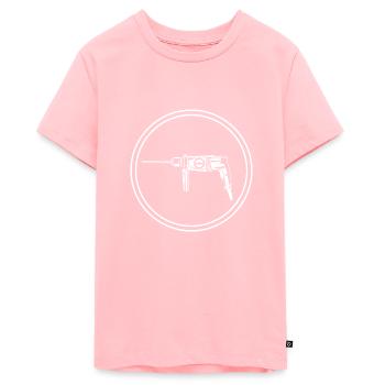 Electric Drill Icon Tool - Teenager Premium Organic T-Shirt - rose - Front