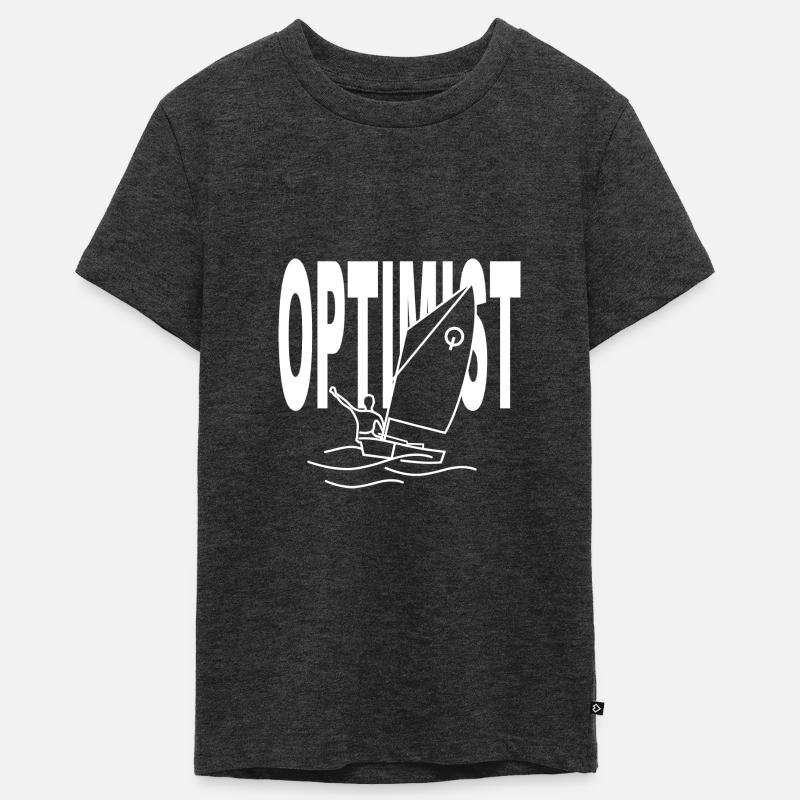 Optimiste - T-shirt Premium bio Ado - anthracite chiné