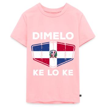 République dominicaine - T-shirt Premium bio Ado - rose - Devant