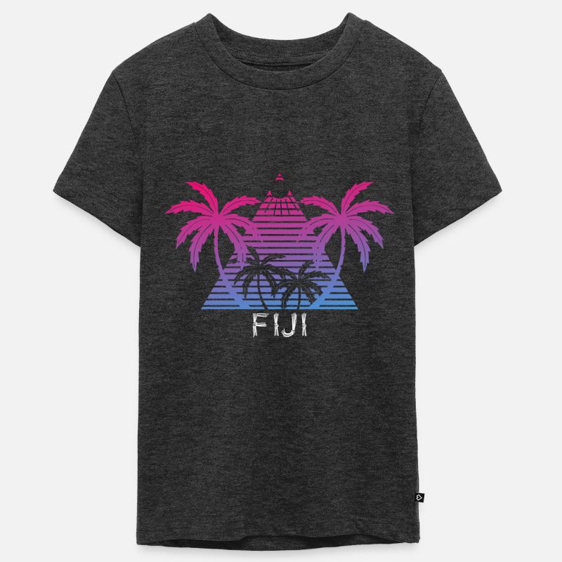 Fiji - T-shirt Premium bio Ado - anthracite chiné