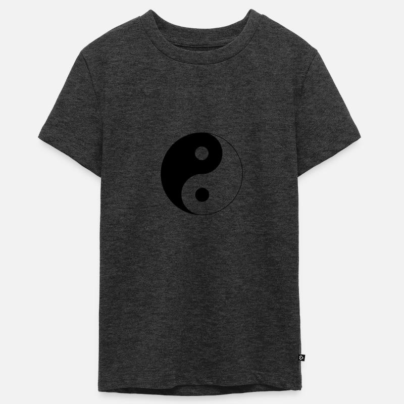 Yin Yang - T-shirt Premium bio Ado - anthracite chiné