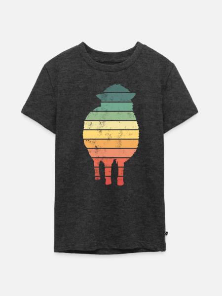 Schaf Schafe - Teenager Premium Bio T-Shirt - Anthrazit meliert