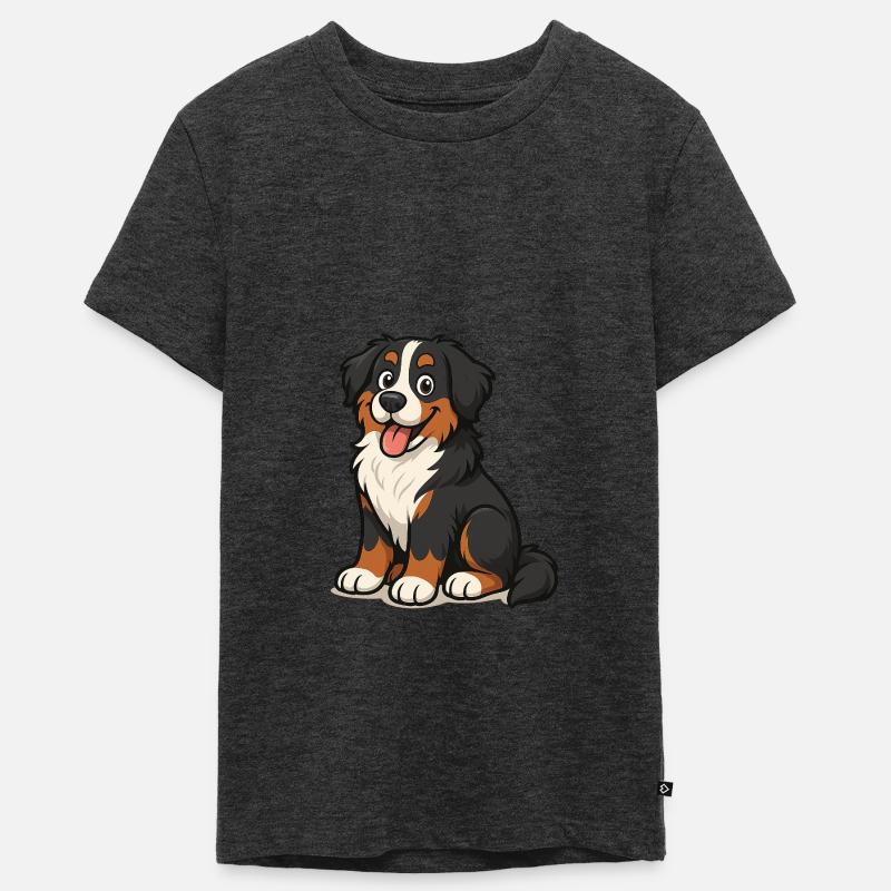 Bouvier bernois - T-shirt Premium bio Ado - anthracite chiné