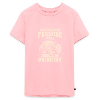 Landwirtschaft Hof Farmer Wirt - Teenager Premium Bio T-Shirt - Rosa - Vorne