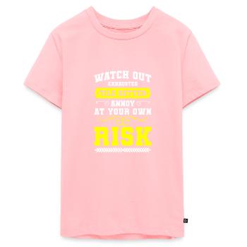 Carreleurs de bâtiment - T-shirt Premium bio Ado - rose - Devant