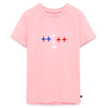 Patrouille de France meeting aérien armée de l'air - T-shirt Premium bio Ado - rose - Devant