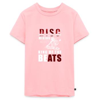 DJ Techno Party Rave - T-shirt Premium bio Ado - rose - Devant