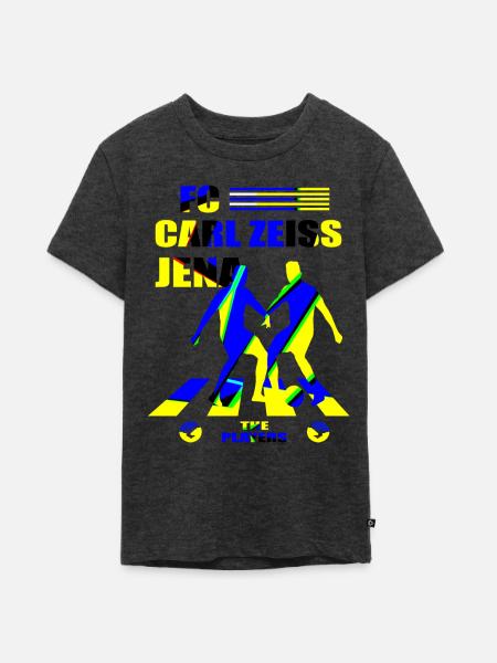 FC Carl Zeiss Jena - Teenager Premium Bio T-Shirt - Anthrazit meliert