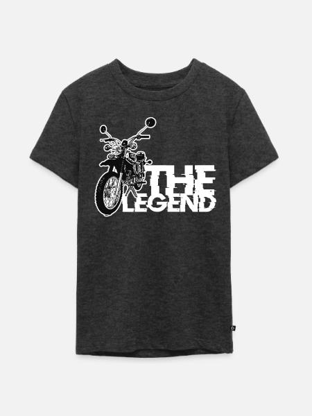 Simson - S51 - Enduro - The Legend - Teenager Premium Bio T-Shirt - Anthrazit meliert