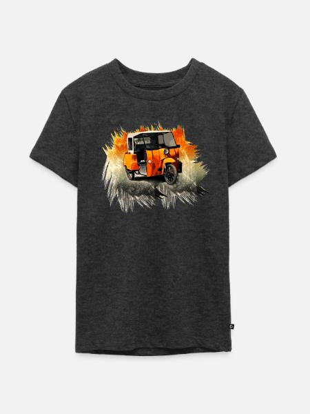 Krause Duo - DDR - Moped - Teenager Premium Bio T-Shirt - Anthrazit meliert