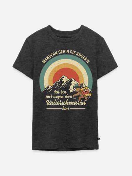Wandern - Teenager Premium Bio T-Shirt - Anthrazit meliert