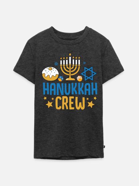 Hanukkah  - Teenager Premium Bio T-Shirt - Anthrazit meliert