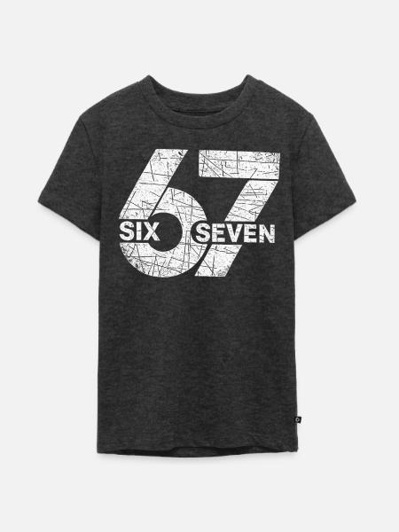 67 Six Seven - Teenager Premium Bio T-Shirt - Anthrazit meliert