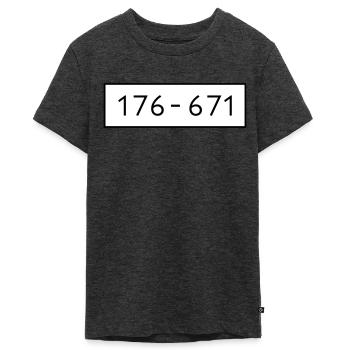 Panzerknacker 6 Nummern Gruppenkostüme Fasching - Teenager Premium Bio T-Shirt - Anthrazit meliert - Vorne - AI Model Teenager Male light (155cm)