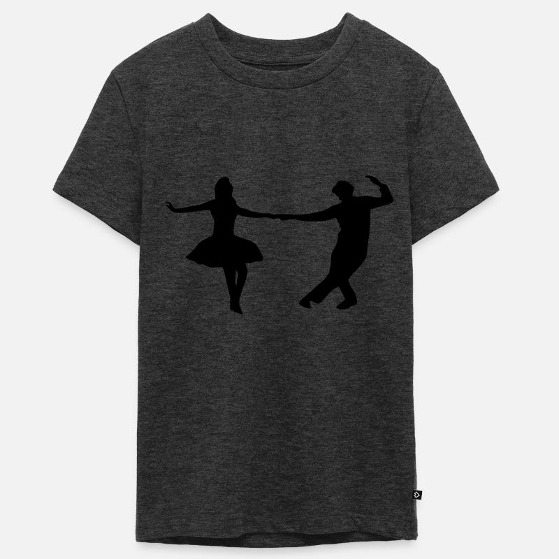 dancing couple - T-shirt Premium bio Ado - anthracite chiné