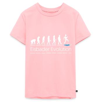 eisbader winterschwimmen evolution eiswasser - Teenager Premium Bio T-Shirt - Rosa - Vorne