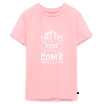 Schüler Universität Geld Dozent - Teenager Premium Bio T-Shirt - Rosa - Vorne