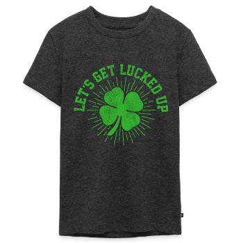 Saint Patrick - T-shirt Premium bio Ado - anthracite chiné - Devant - AI Model Teenager Male light (155cm)