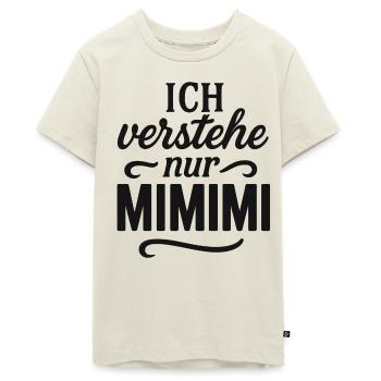 Mimimi Saying Funny Office - Teenager Premium Organic T-Shirt - off white - Front - AI Model Teenager Male light (155cm)