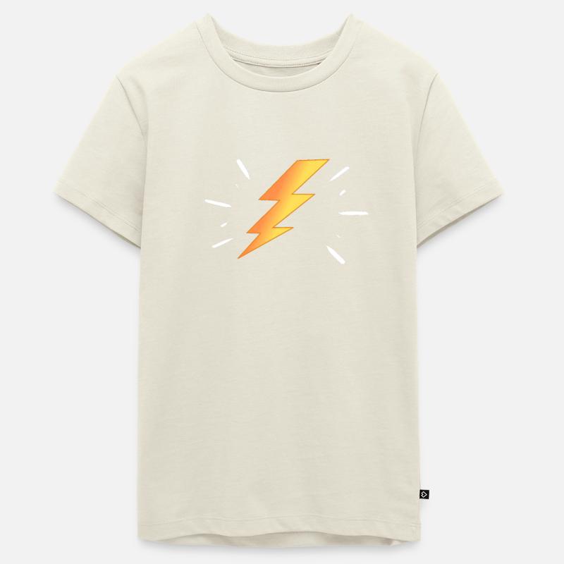 Rapide comme l'éclair - T-shirt Premium bio Ado - blanc cassé