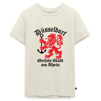 Dusseldorf Coolest city on the Rhine - Teenager Premium Organic T-Shirt - off white - Front - AI Model Teenager Male light (155cm)