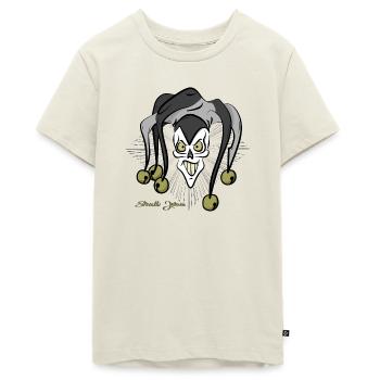 skull joke4 - Teenager Premium Organic T-Shirt - off white - Front - AI Model Teenager Male light (155cm)