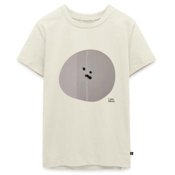 I see faces - Ich sehe Gesichter - Teenager Premium Organic T-Shirt - off white - Front - AI Model Teenager Male light (155cm)