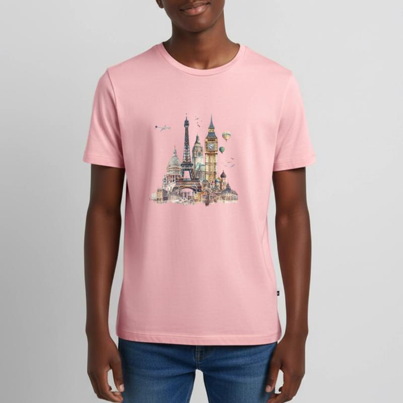 Les points de repère sont généralement des bâtiments T-shirt Premium bio Ado