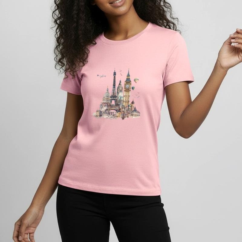 Les points de repère sont généralement des bâtiments T-shirt Premium bio Ado