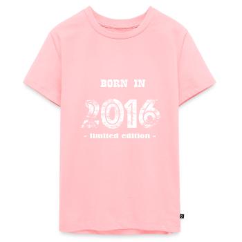 BORN IN 2016 - limited edition - Teenager Premium Bio T-Shirt - Rosa - Vorne