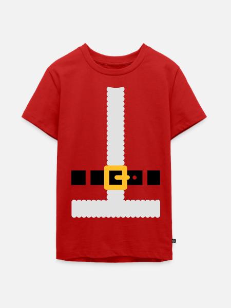 Weihnachtsmann Kostuum - Teenager Premium Bio T-Shirt - Rot