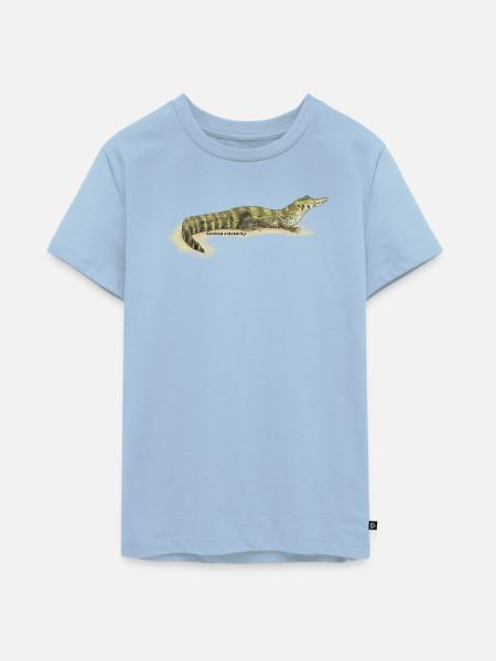 Baba (Kaiman-Krokodil) - Teenager Premium Bio T-Shirt - Hellblau
