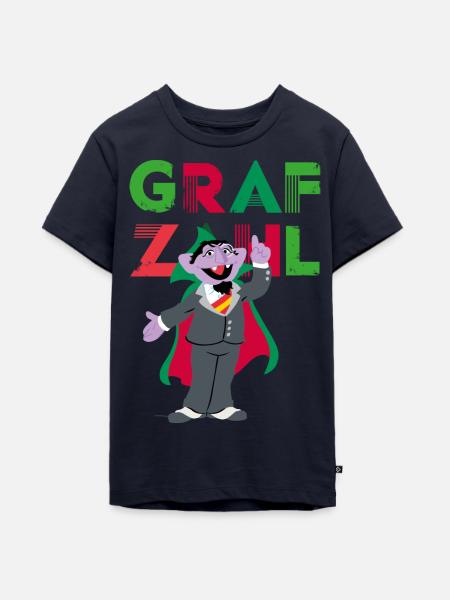 Sesamstraße Graf Zahl - Teenager Premium Bio T-Shirt - Navy