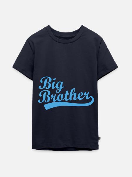 Großer Bruder - Teenager Premium Bio T-Shirt - Navy
