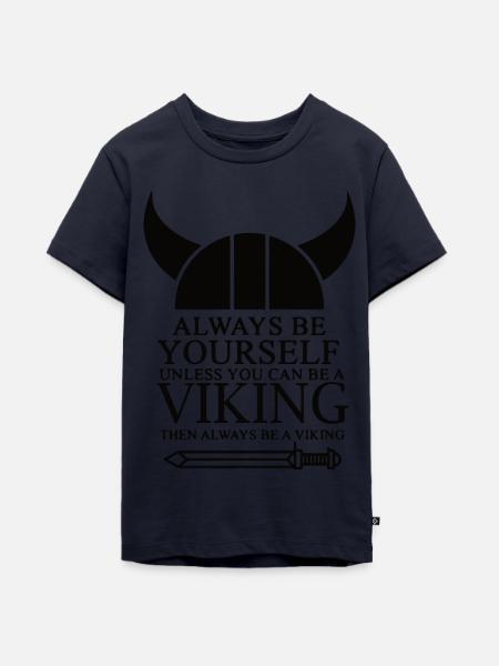 Wikinger - Teenager Premium Bio T-Shirt - Navy