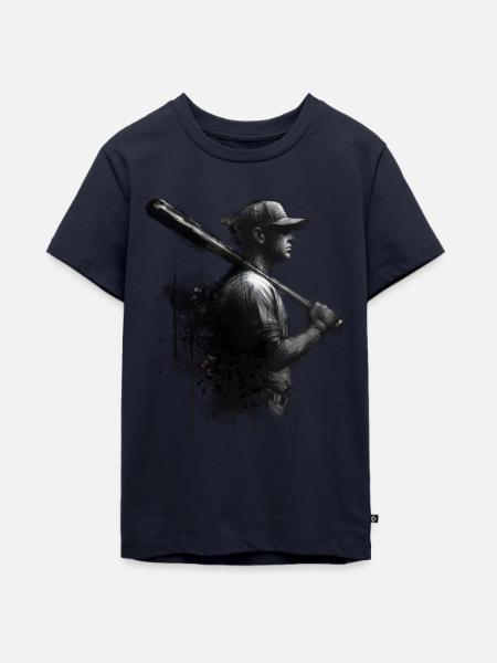Baseball - Teenager Premium Bio T-Shirt - Navy