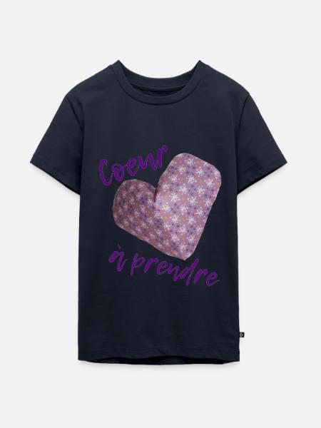 Herz zu nehmen - Teenager Premium Bio T-Shirt - Navy