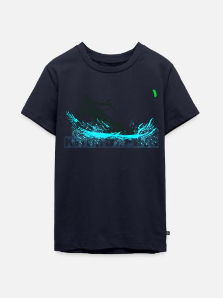 Kitesurfing - Teenager Premium Bio T-Shirt - Navy