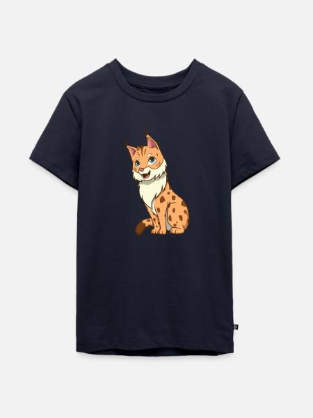 Kawaii Luchs - Teenager Premium Bio T-Shirt - Navy
