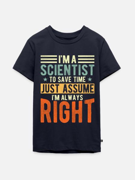 Wissenschaftler - Teenager Premium Bio T-Shirt - Navy